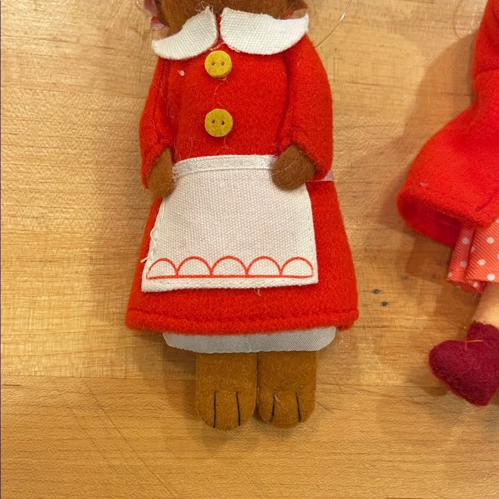 Set of Little Red Riding Hood 6” Target Ornaments -Soft Felt
